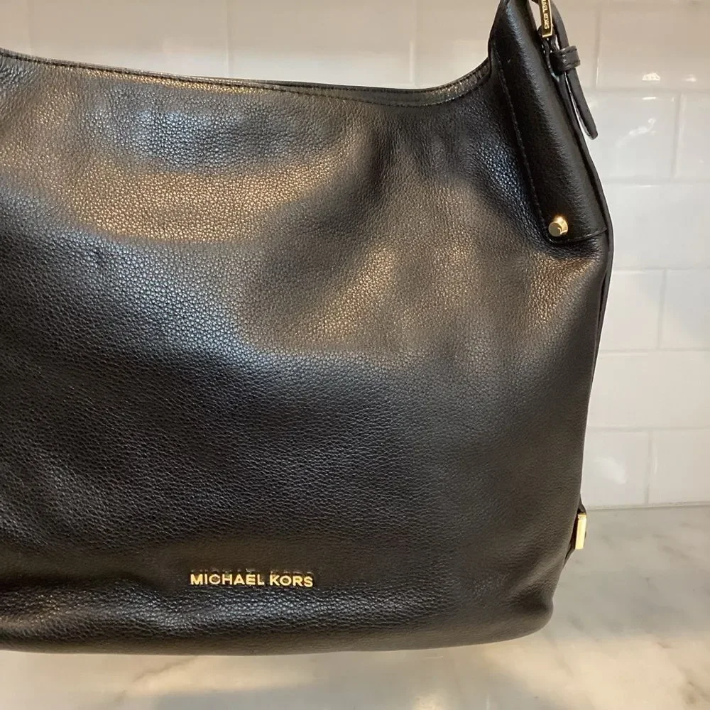 Michael Kors Bag Purse Handbag Bedford Belted Large Leather Hobo Shoulder Bag